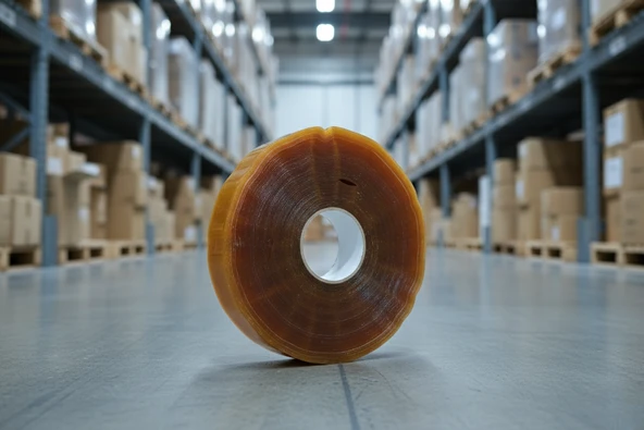 Büyük Rulo 45mm x 925m Kauçuk Makine Bandı Paketleme Bandı m4 - Resim 3