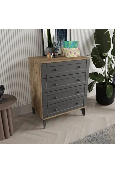 comiet Toprak 4 Çekmeceli Mdf Şifonyer ürün görseli