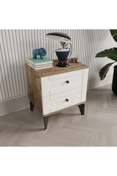 comiet Toprak 2 Çekmeceli Mdf Komodin ürün görseli