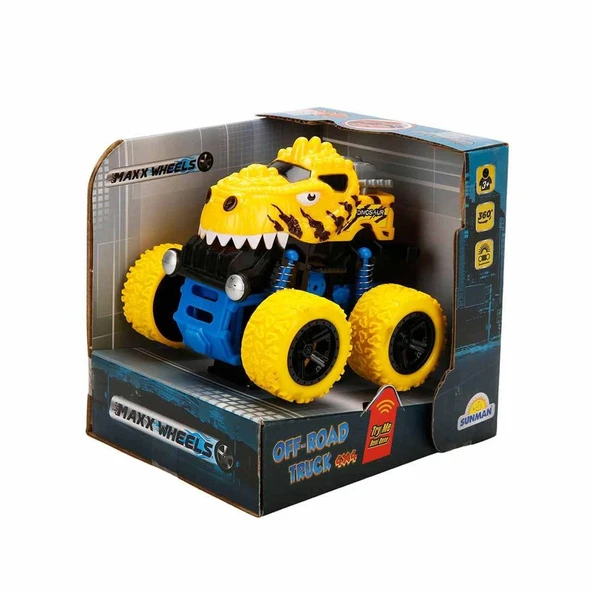 Maxx Wheels Speed Dinosaur Off Road Aracı 10 cm - Resim 3