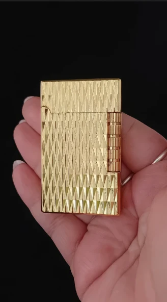 Gold Kaplama Klasik Tetikli Lüks Hediyelik Çakmak ürün görseli 1