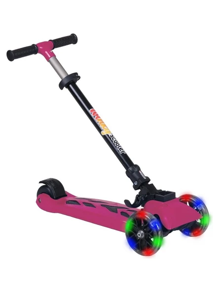 LSC5-I LEDDY 2+ SCOOTER IŞIKLI PEMBE 50KG - Resim 2