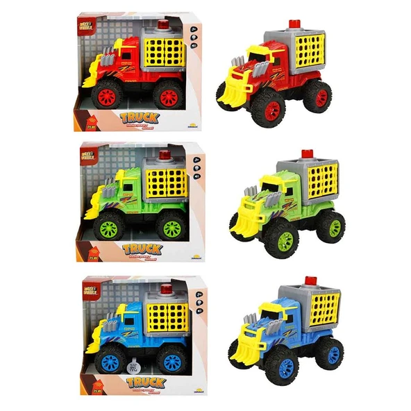 Maxx Wheels Sesli Ve Işıklı Canavar Dinozor Taşıma Kamyonu ürün görseli