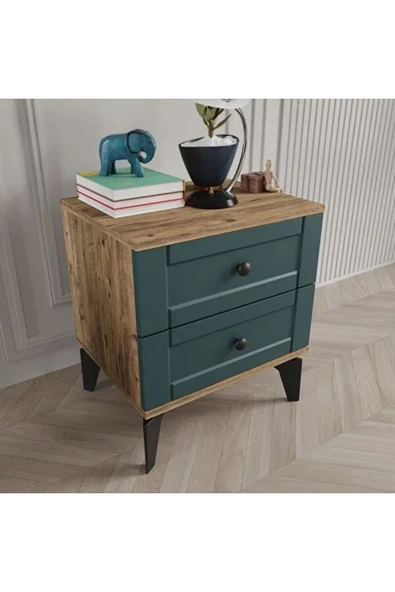 comiet Toprak 2 Çekmeceli Mdf Komodin ürün görseli