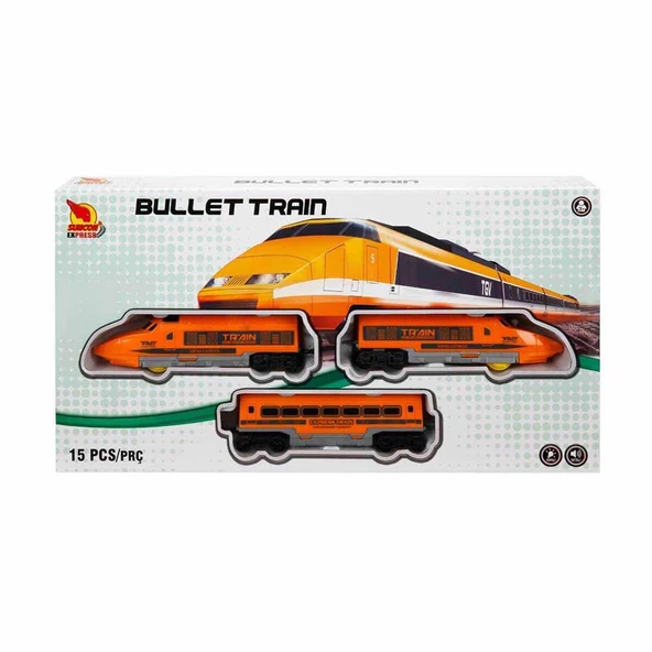 Sesli ve Işıklı Tren Seti 15 Parça 1 Adet Fiyatıdır - Resim 2