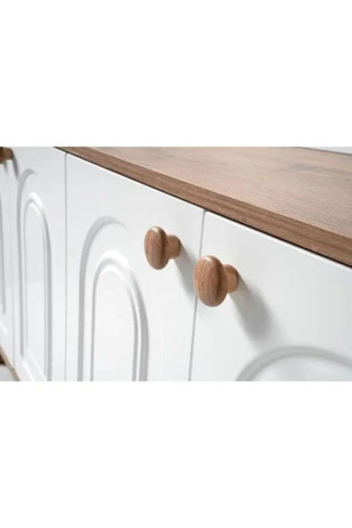 comiet Zakkum ayaklı tasarım bohem konsol büfe (AYNA DAHİL DEĞİLDİR) - Resim 3