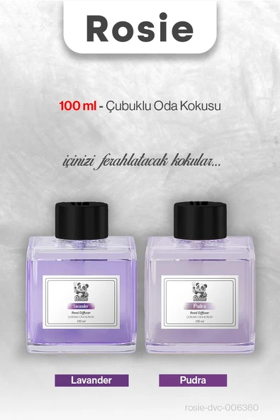 Lavanta ve Pudra ROSIE Çubuklu Oda Kokusu 100 ml ürün görseli