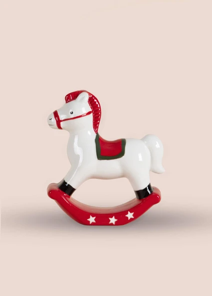 The Mia Dekoratif Yılbaşı Süsü Figür At 10x4x11 cm - Resim 5