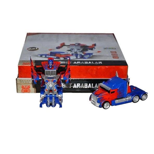 Transformes Robota Dönüşen Araba Mavi - Resim 4