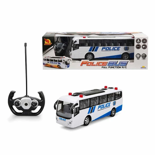 Uzaktan Kumandalı Işıklı Polis Otobüsü 30 cm ürün görseli