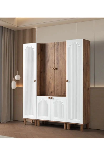 comiet Çağla 4 kapaklı bohem ayaklı tasarım portmanto ve ayakkabılık ürün görseli