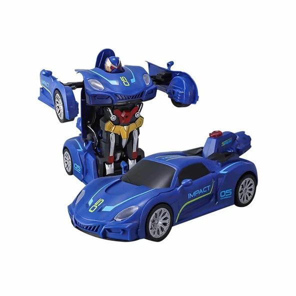Transforming Robot Racer Uzaktan Kumandalı Sesli ve Işıklı Robotlar - Resim 3