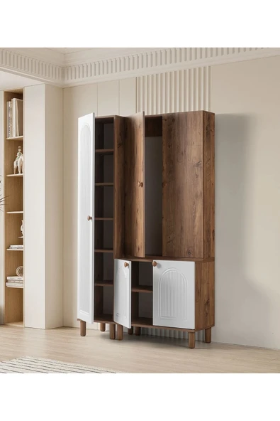 comiet Çağla 3 kapaklı bohem portmanto ve ayakkabılık - Resim 2