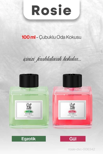ROSIE Egzotik ve Gül Çubuklu Oda Kokusu 100 ml ürün görseli