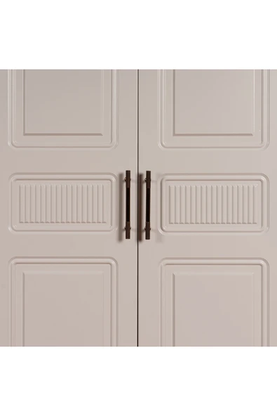 comiet Slope 5 kapaklı MDF ayaklı tasarım country gardırop - Resim 3