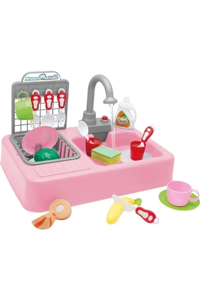 KAY-7020 MODERN PILLI LAVABO PEMBE -VRD - Resim 2