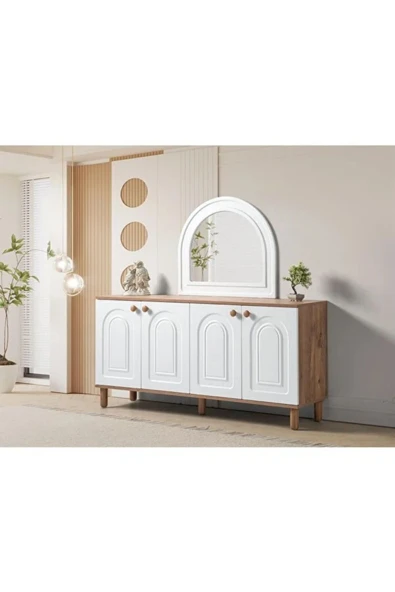 comiet Zakkum ayaklı tasarım bohem konsol büfe (AYNA DAHİL DEĞİLDİR) ürün görseli