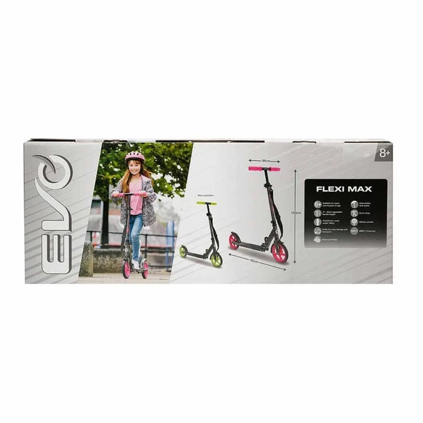 Evo 2 Tekerlekli Flexi Max Pembe Scooter - Resim 4