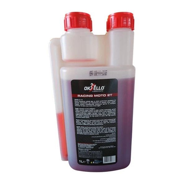 Oksello Racing Moto 2T İki Zamanlı Motor Yağı 1 Litre Ölçekli Motosiklet ve Bahçe Motorları - Resim 2