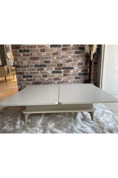 comiet Çok Amaçlı Akıllı Orta Sehpa Krem Renk - Resim 4