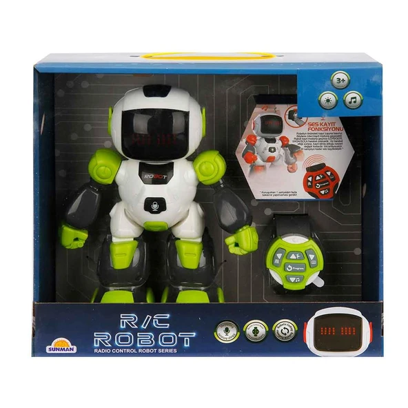 Uzaktan Kumandalı Sesli ve Işıklı Programlanabilir Robot - Resim 4