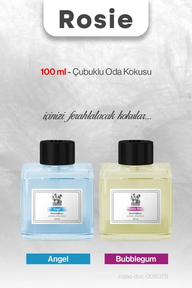 ROSIE Angel ve Bubblegum 100 ml Çubuklu Oda Kokusu ürün görseli