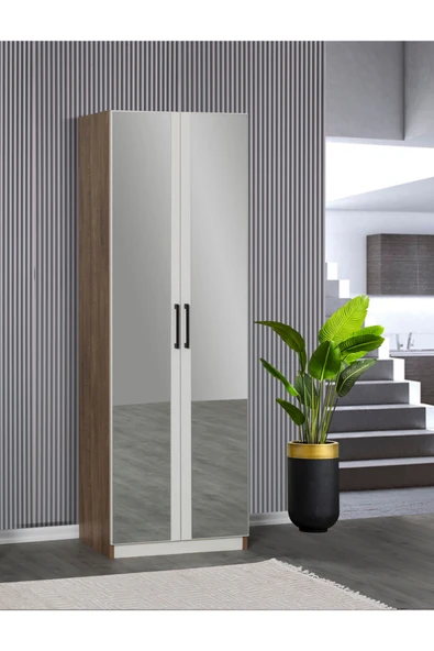 comiet Kzn Aynalı raf askılık detay portmanto ayakkabılık - Resim 4