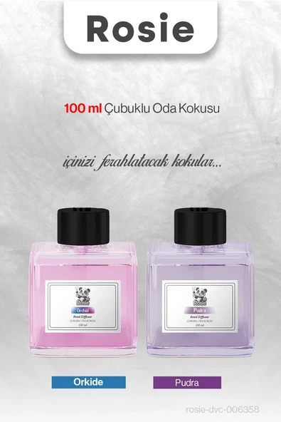 ROSIE Pudra ve Orkide Çubuklu Oda Kokusu 100 ml ürün görseli