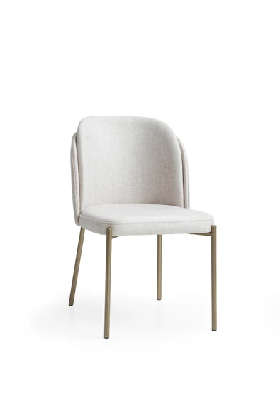 comiet Kaje teddy kumaş Metal Ayaklı Sandalye ürün görseli