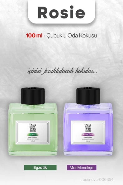 Egzotik ve Mor Menekşe ROSIE Çubuklu Oda Kokusu 100 ml ürün görseli
