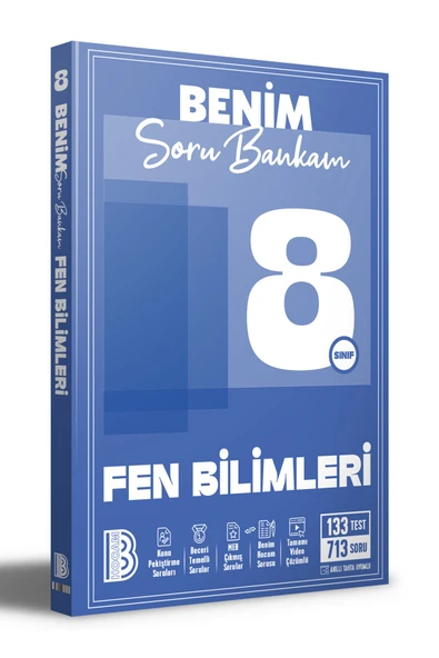 8. Sınıf Benim Soru Bankam Fen Bilimleri / Kolektif / Benim Hocam Yayınları / 9786256073838 ürün görseli