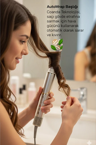 Sinbo SHD-1721 Saç Şekillendirme Cihazı - Şampanya - Resim 2