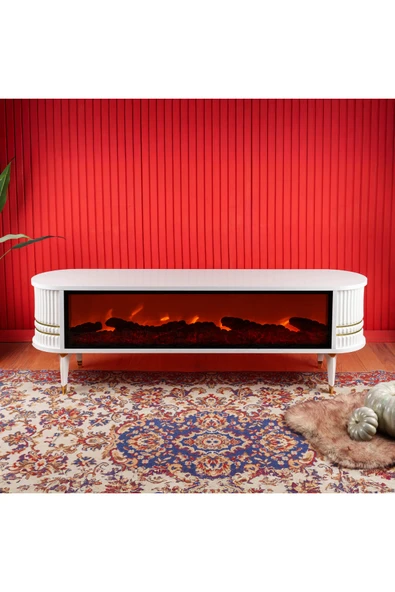 comiet home elektrik şömineli Tv ünitesi konsol ürün görseli
