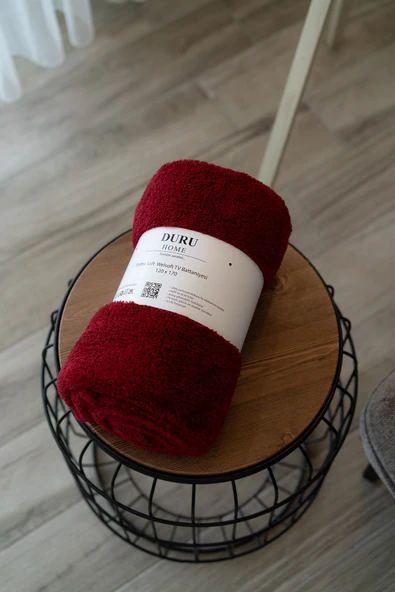 Welsoft TV Battaniyesi 120x170 - Ekstra Soft - Yumuşak - Bordo - Resim 4