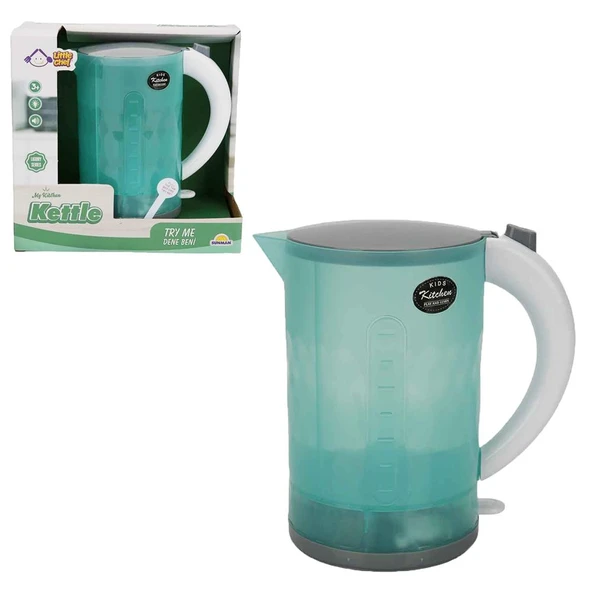 Küçük Ev Aletleri Sesli ve Işıklı Kettle Oyuncak ürün görseli