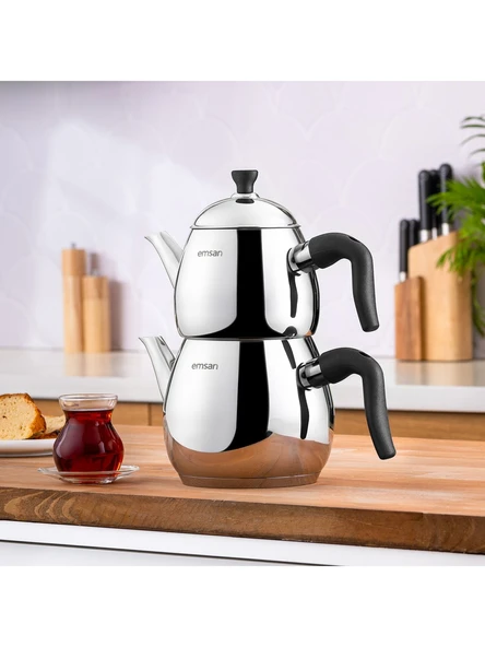 Emsan Duru Midi Çaydanlık Takımı Siyah ürün görseli