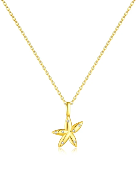 SeaStar Işıltılı Yıldız Minimal Kadın Gümüş Kolye ürün görseli