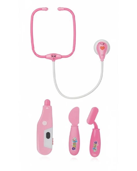 Pasifik Oyuncak Işıklı Doktor Seti Pembe BS8602B - Resim 3