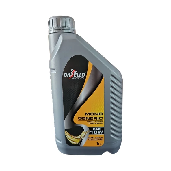 Oksello Mono SAE 10W Zincir Yağı 1 Litre Elektrikli ve Akülü Testere Uyumlu ürün görseli