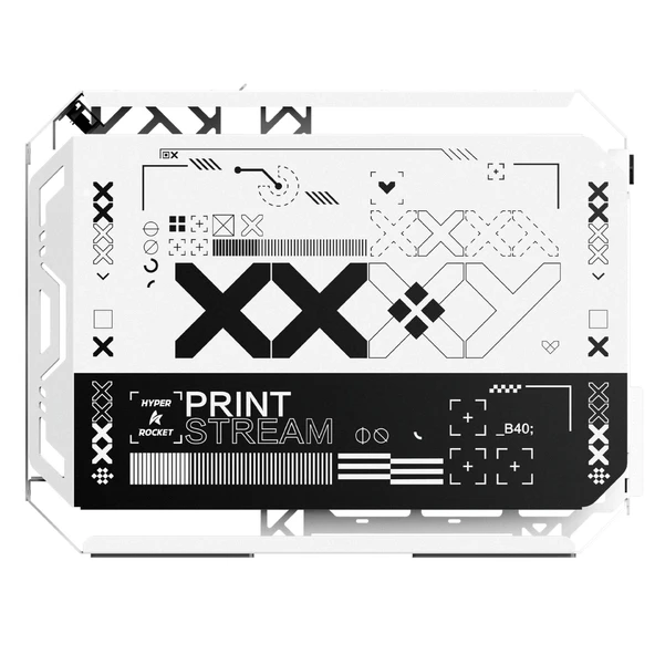 Hyper Rocket X-ERA Print Stream M-ATX RGB Open Frame Gaming Oyuncu Kasası - Resim 5