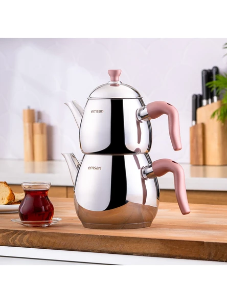 Emsan Duru Midi Çaydanlık Takımı Pembe ürün görseli