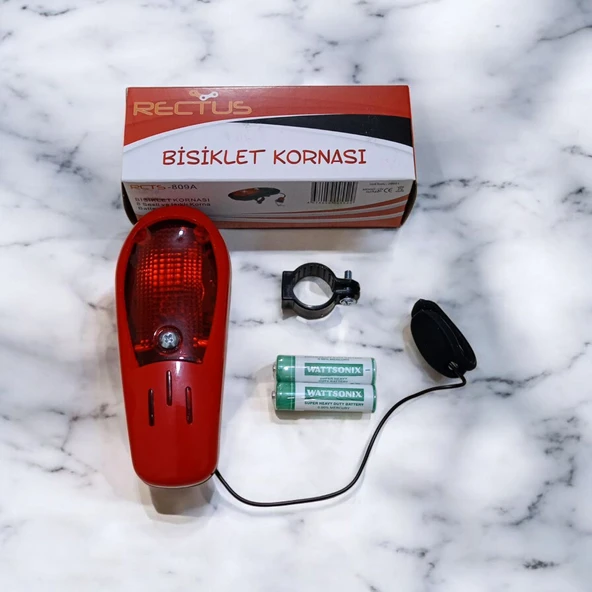 RCTS-809A 8 SESLİ VE IŞIKLI BİSİKLET KORNASI - Resim 2