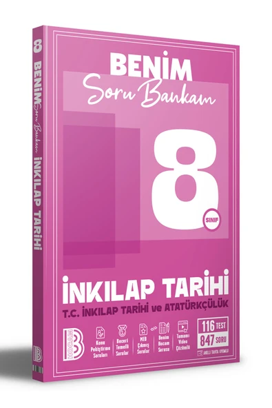 8. Sınıf Benim Soru Bankam İnkılap Tarihi / Kolektif / Benim Hocam Yayınları / 9786256073869 ürün görseli