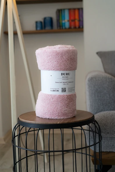 Welsoft TV Battaniyesi 120x170 - Ekstra Soft - Yumuşak - Pudra - Resim 4