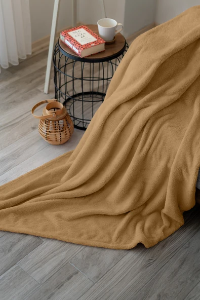 Welsoft TV Battaniyesi 120x170 - Ekstra Soft - Yumuşak - Kahve - Resim 2