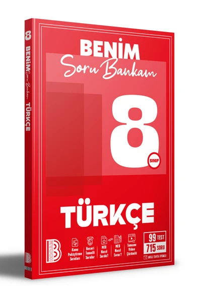 8. Sınıf Türkçe Benim Soru Bankam / Kolektif / Benim Hocam Yayınları / 9786255847119 ürün görseli