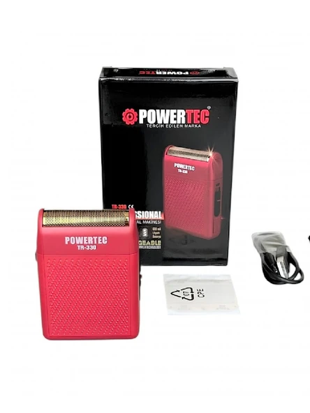 Powertec TR-330 Profesyonel Şarjlı Günlük Sakal Tıraş Makinesi Sinekkaydı Tıraş ve Erkek Bakım - Resim 2