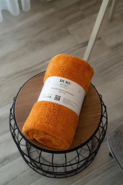 Welsoft TV Battaniyesi 120x170 - Ekstra Soft - Yumuşak - Hardal - Resim 5