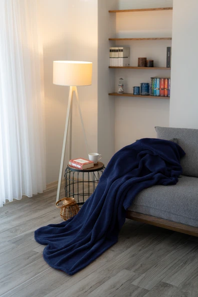 Welsoft TV Battaniyesi 120x170 - Ekstra Soft - Yumuşak - Lacivert ürün görseli