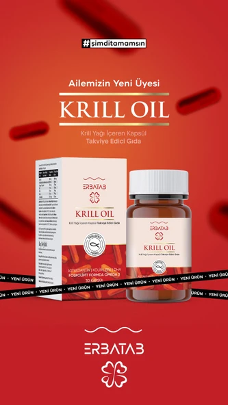Erbatab Krill Oil 500 mg 30 Kapsül - Resim 2